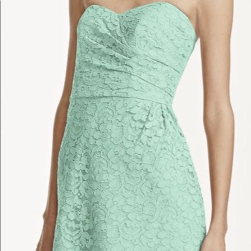 David’s Bridal Mint Bridesmaid or Guest Dress